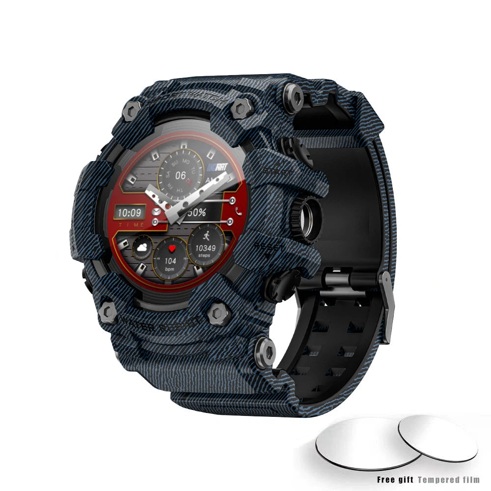 Outdoor sports smartwatch ATTACK GT Bluetooth call compass flashlight music