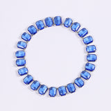 Zircon necklace square diamond frozen neck chain