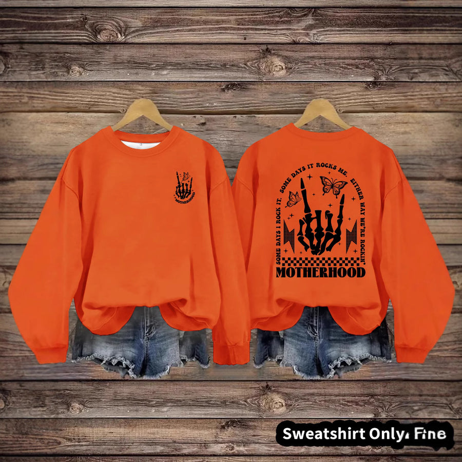 Printed pullover sweatshirt sweatshirt