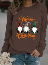 Merry Christmas Gnomes Sweatshirt, Christmas Graphic Crewneck Pullover