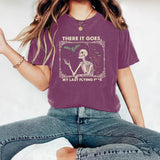 Skeleton Halloween print round neck