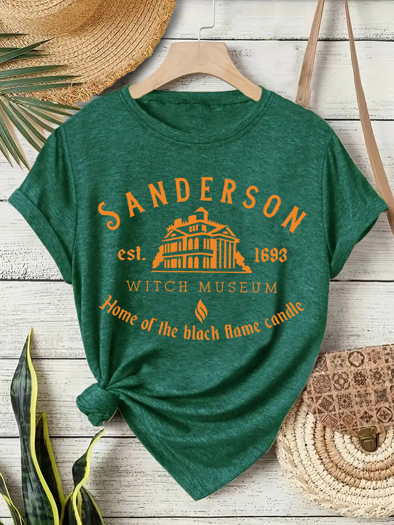 Short sleeved women's t-shirt Halloween