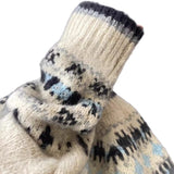 Vintage Jacquard Round Neck Knit Cardigan for Women, Thickened Single-Button Loose Fair Isle Sweater Coat, Stylish Autumn Winter Top
