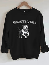 Round neck long sleeved sweatshirt