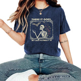 Skeleton Halloween print round neck