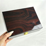 Classic Wooden Jewelry Box with Lock – Premium Storage Case