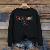 Loose velvet sweatshirt