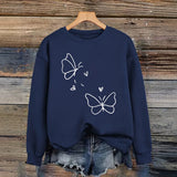 Round neck fleece hoodie