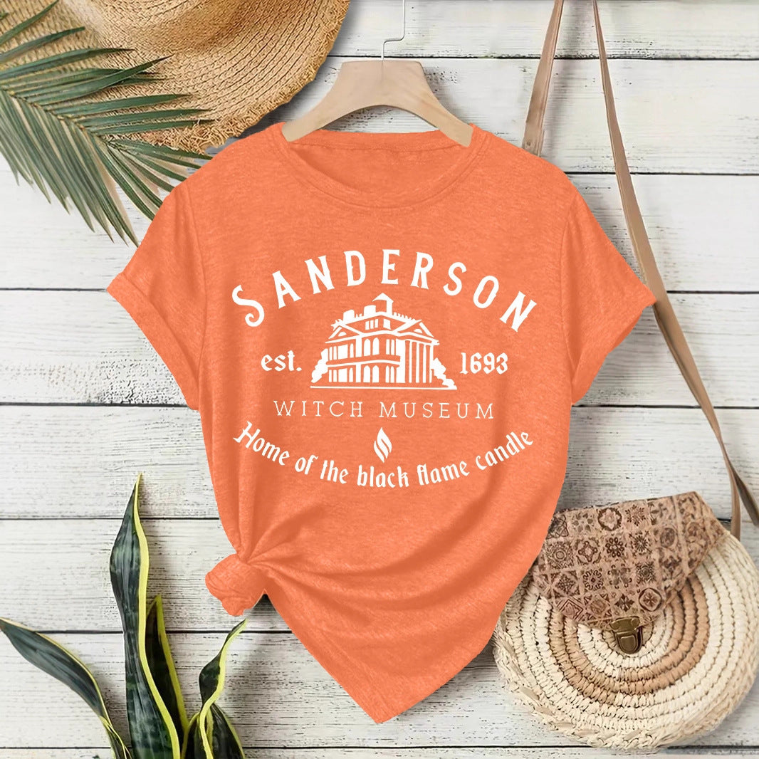 Short sleeved women's t-shirt Halloween