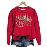 Christmas printed hoodie for women