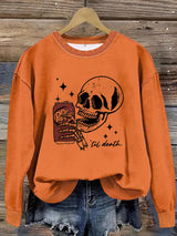 Printed pullover sweatshirt sweatshirt