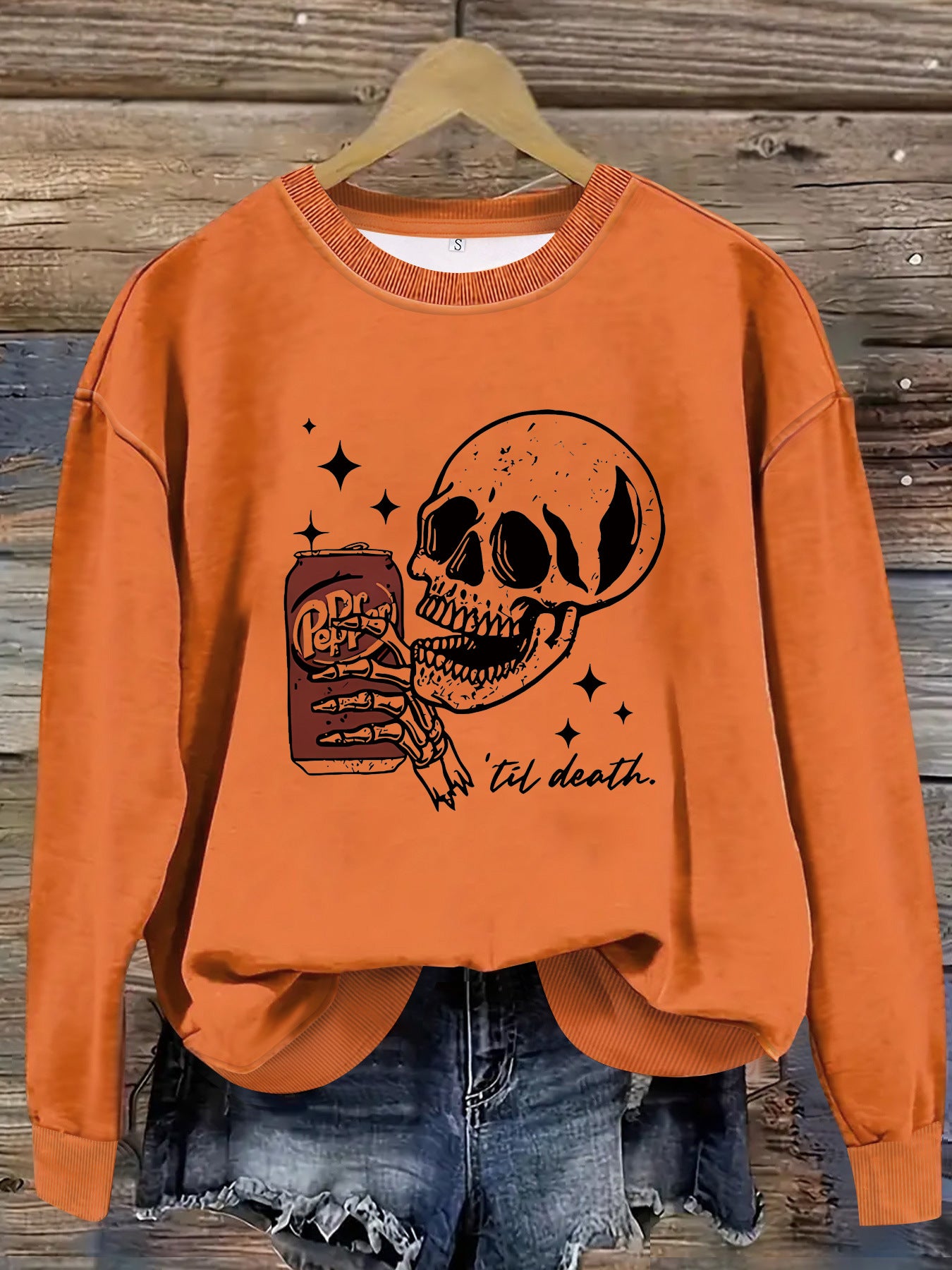 Printed pullover sweatshirt sweatshirt