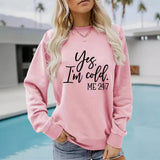 Slogan printed pullover sweatshirt sweatshirt
