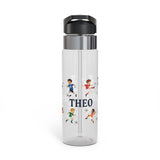 Personalized Soccer Water Bottle, Custom Name Kids Sport Bottle, Soccer Player Gift Boys, Birthday Present Young Athlete