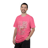 Patriotic Deer Shirt, American Flag Buck T Shirt, Deer Lover Gift, Outdoors Graphic Tee, Country Style Shirt, Fourth of July Gift