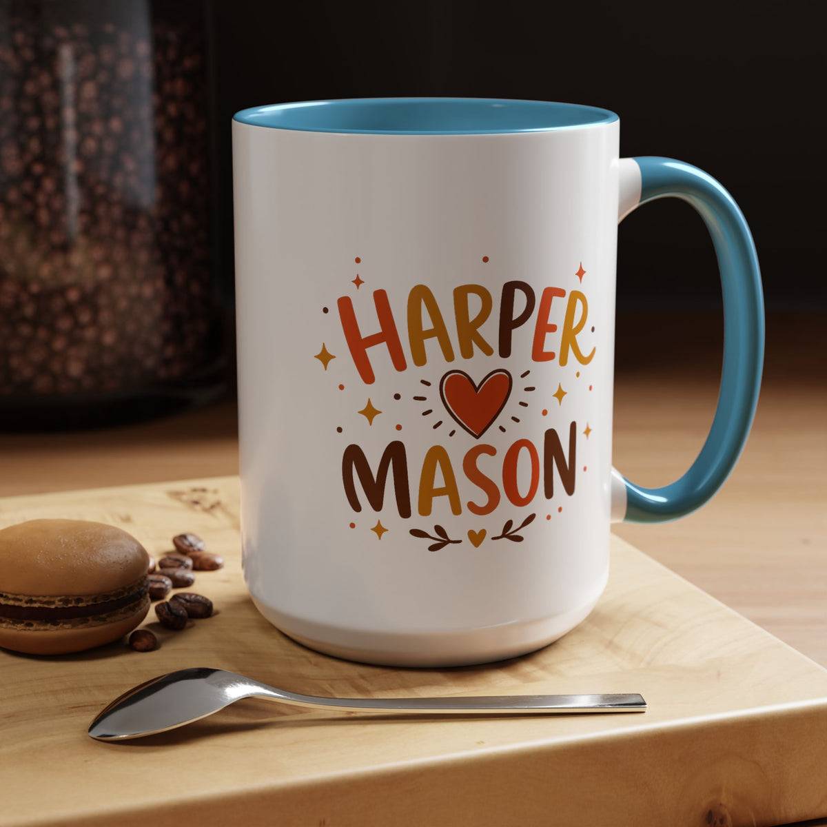 Personalized Couple Name Mug, Custom Names Coffee Mug, Matching Couple Gift, Anniversary Present for Husband and Wife, Romantic Mug