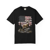 Patriotic Deer Shirt, American Flag Buck T Shirt, Deer Lover Gift, Outdoors Graphic Tee, Country Style Shirt, Fourth of July Gift