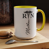Personalized RN Coffee Mug, Registered Nurse Gift, Custom Nurse Name Mug, Nursing School Graduation Gift, RN Appreciation Cup