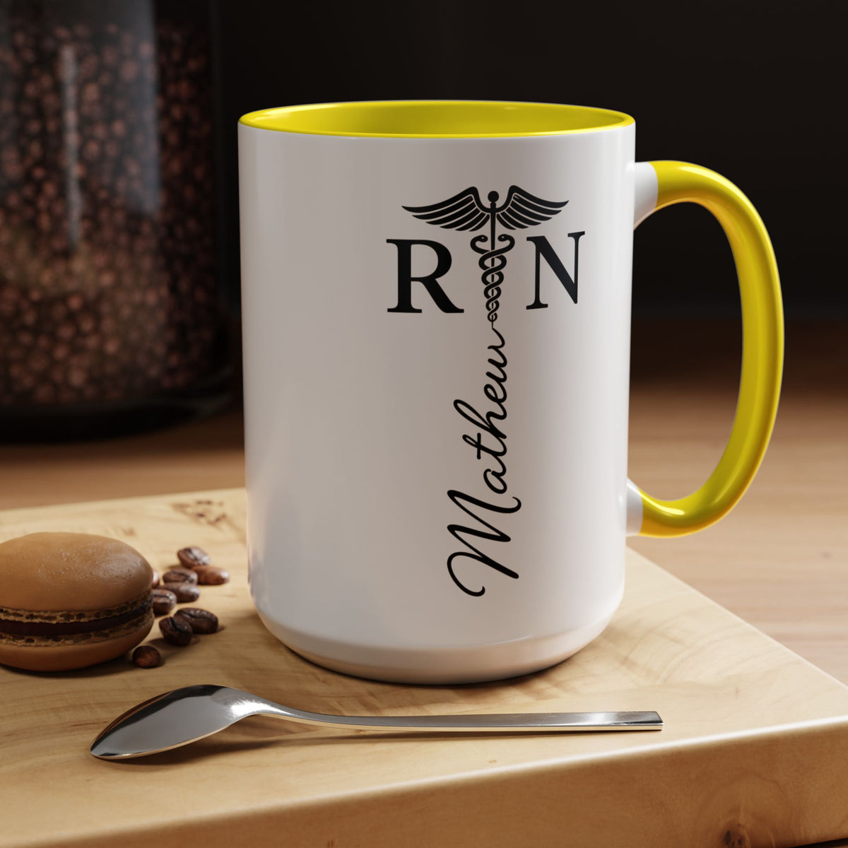 Personalized RN Coffee Mug, Registered Nurse Gift, Custom Nurse Name Mug, Nursing School Graduation Gift, RN Appreciation Cup