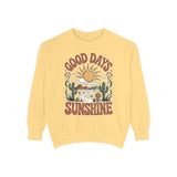 Good Days Sunshine Comfort Colors Sweatshirt, Retro Desert Landscape Crewneck, Positive Vibes Western Aesthetic Gift