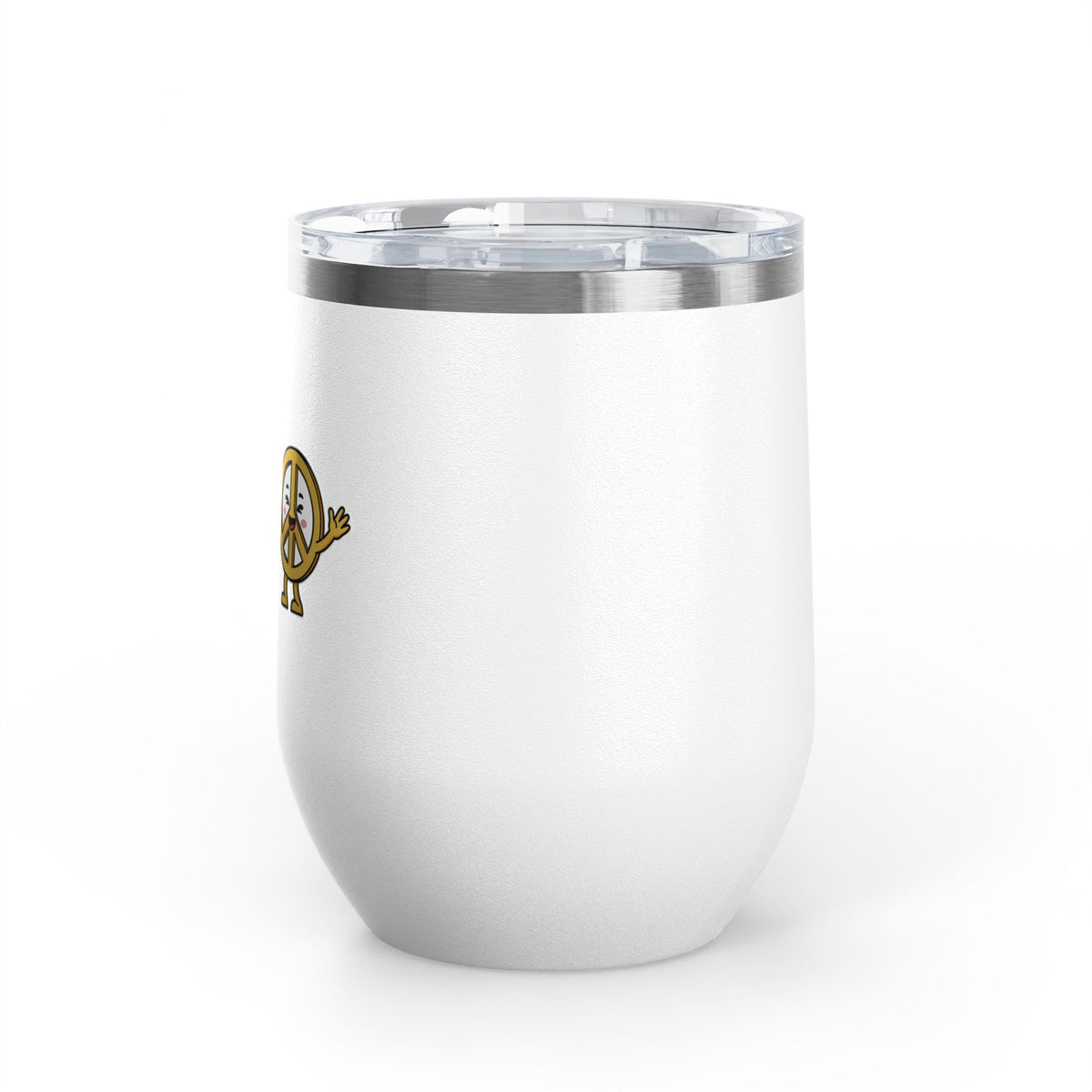 Heart and Peace Sign Wine Tumbler, Cute Friendship Gift, Love and Unity Drinkware, Valentine's Day Gift for Her or Best Friend