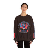 United We Stand Sweatshirt, American Eagle USA Pullover, Patriotic Flag Top, Vintage Americana Clothing, Fourth of July Gift for Women