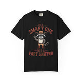 Funny Raccoon Shirt, Be A Smart One Not A Fart Sniffer Tee, Cowboy Raccoon Graphic T-Shirt, Funny Western Animal Gift