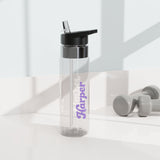 Personalized Transparent Water Bottle, Custom Name Sports Bottle, Cute Water Bottle for Women, Gym Gift, Personalized Tumbler Alternative