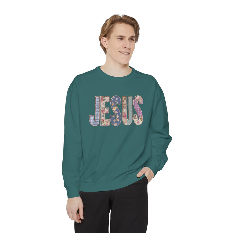 Jesus Floral Sweatshirt, Christian Flower Crewneck, Faith Based Jesus Sweatshirt, Religious Gift for Women, Christian Apparel