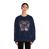 Personalized Patriotic Sweatshirt, Custom Little Miss Pullover, American Flag Girl Crewneck, Fourth of July Gift, USA Country Shirt