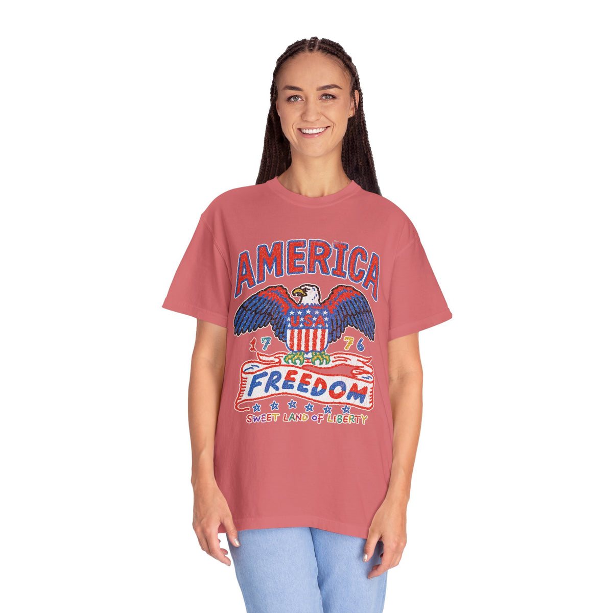American Eagle Shirt, Patriotic USA Graphic Tee, Vintage Americana T Shirt, Fourth of July Outfit, American Pride Gift for Men and Women