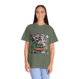 Spooky Christmas Shirt, Halloween Holiday Mashup T-Shirt, Witch Vampire Mummy and Skeleton Tree Tee, Gothic Christmas Gift for Horror Fan