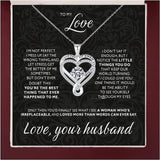 Eternal Heart Necklace for Women Heart PendantChoker Necklace Neck Chain