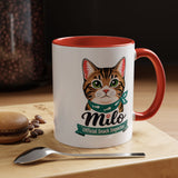 Personalized Cat Lover Mug, Custom Cat Name Coffee Cup, Official Snack Inspector Cat Mug, Funny Pet Parent Gift for Cat Owners