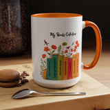 Book Lover Mug, Reading Coffee Mug, Cozy Reader Gift, Bibliophile Cup, Floral Books Mug, Bookworm Gift, Library Lover Present