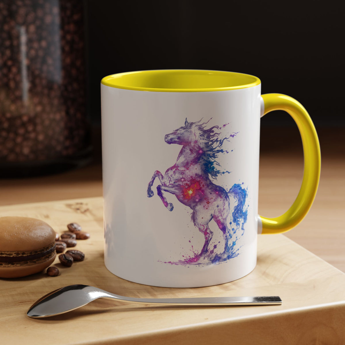 Galaxy Horse Mug, Cosmic Horse Coffee Mug, Horse Lover Gift, Celestial Horse Cup, Equestrian Mug, Fantasy Horse Art, Horse Mom Gift