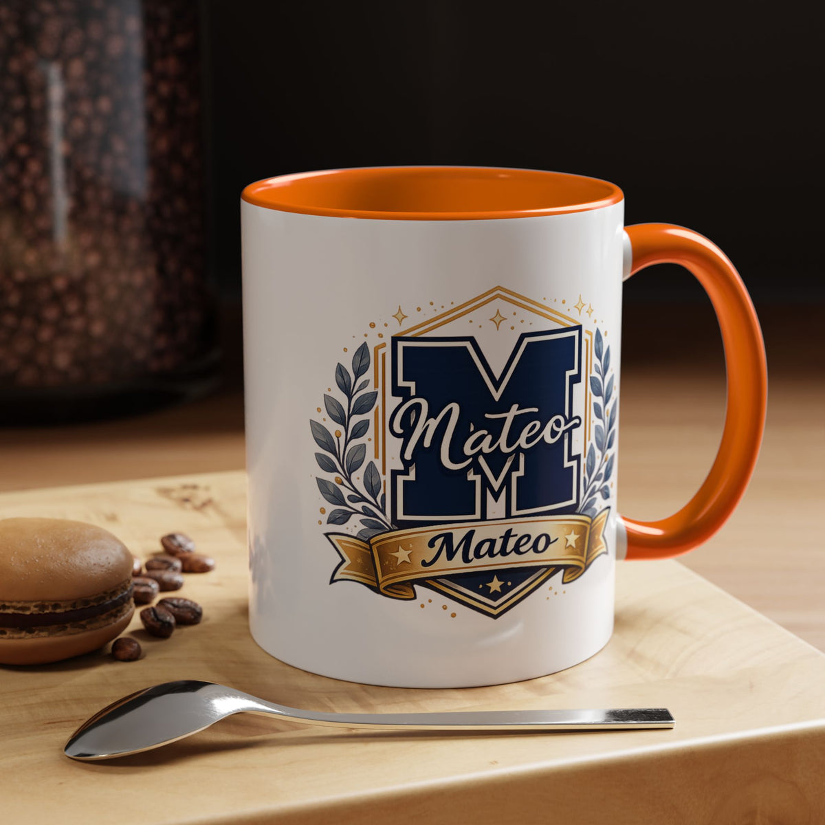 Personalized Initial Name Mug, Custom Monogram Coffee Mug for Men and Boys, Letter Mug with Name, Birthday Gift for Son, Unique Custom Cup