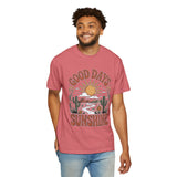 Positive Sunshine Comfort Colors Shirt, Good Days Sunshine Graphic Tee, Retro Desert Nature Shirt, Boho Summer Aesthetic Tee