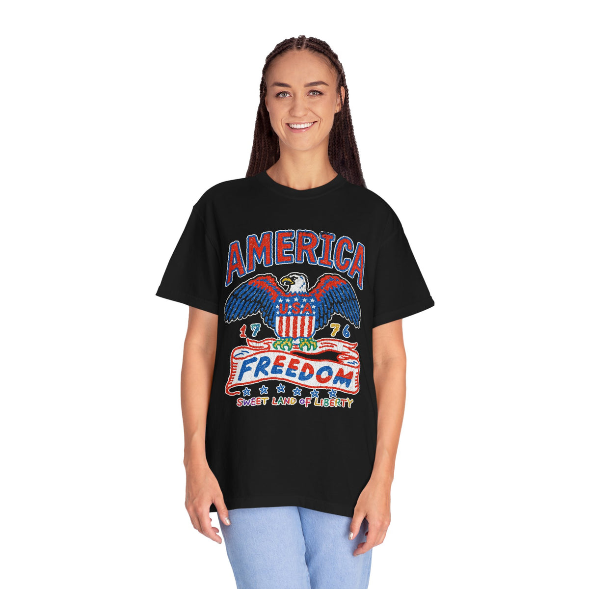 American Eagle Shirt, Patriotic USA Graphic Tee, Vintage Americana T Shirt, Fourth of July Outfit, American Pride Gift for Men and Women