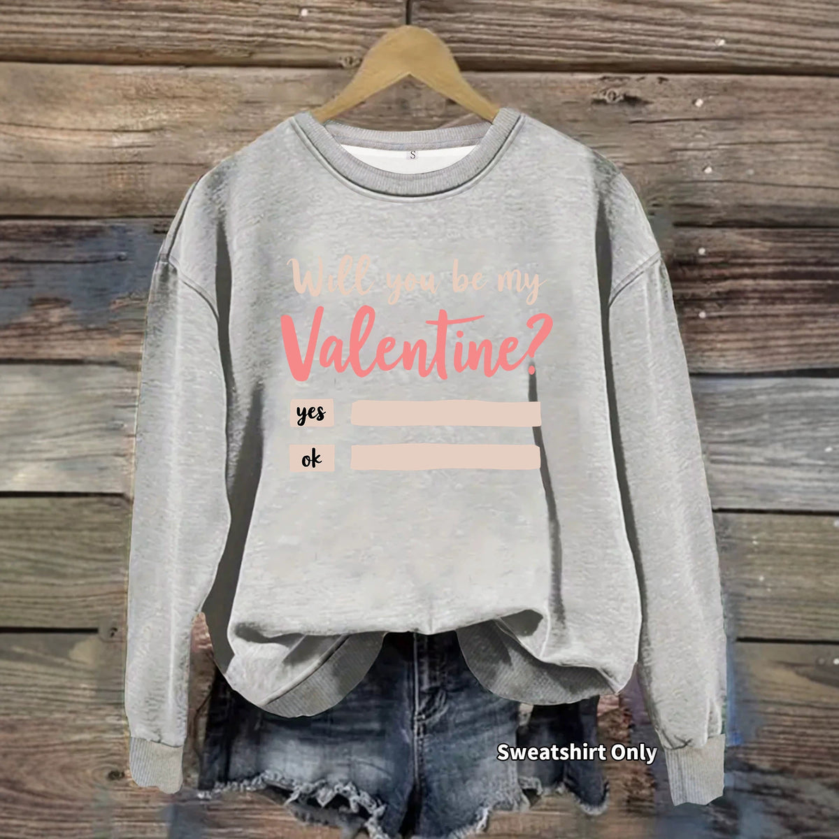 Loose women's fleece hoodie