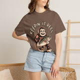 Funny Sasquatch Fishing Comfort Colors Shirt, Keepin It Reel Bigfoot Angler Tee, Fisherman Gift Shirt, Lake Life Outdoor Graphic Tee