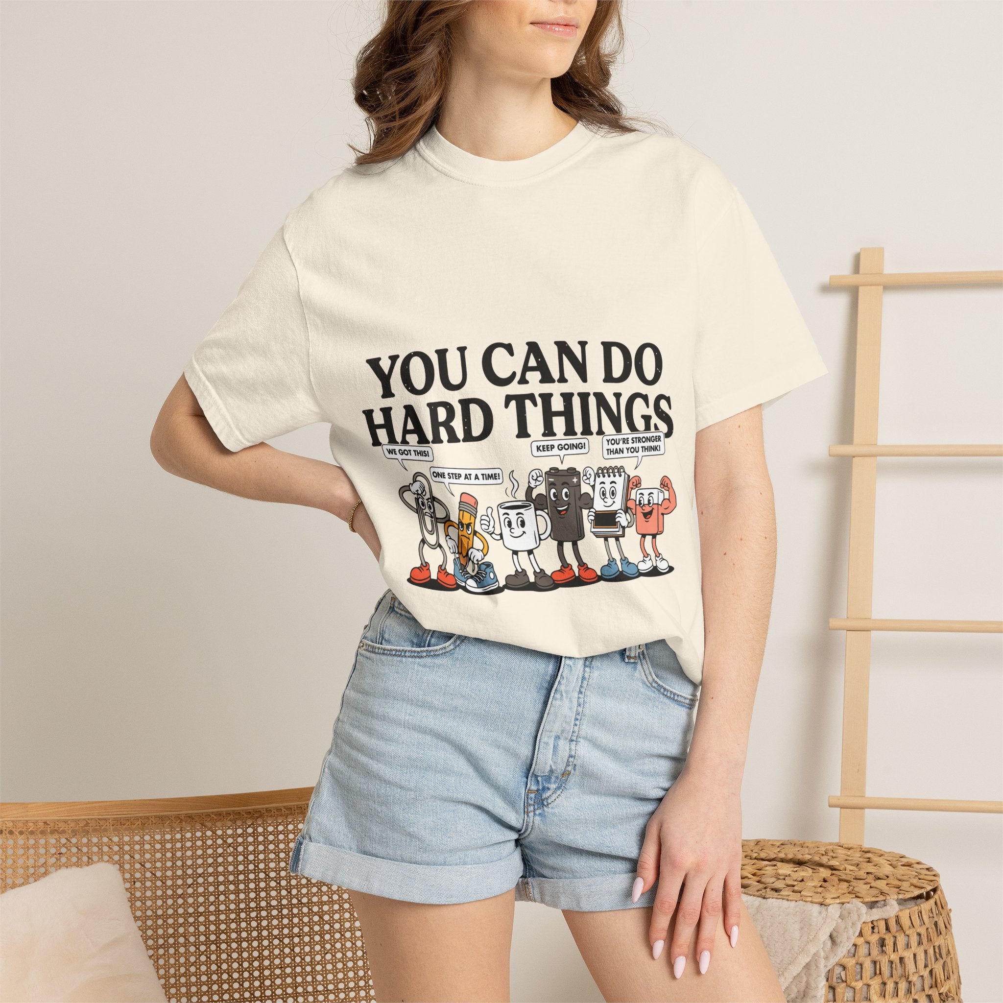 Motivational Teacher Shirt Comfort Colors Tee, You Can Do Hard Things School Counselor Shirt, Positive Classroom Shirt, Educator Gift
