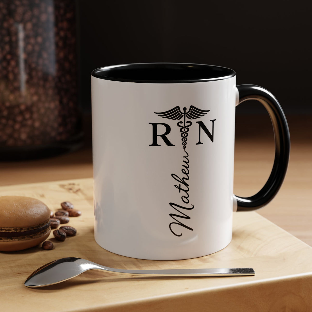 Personalized RN Coffee Mug, Registered Nurse Gift, Custom Nurse Name Mug, Nursing School Graduation Gift, RN Appreciation Cup