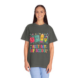 First Day of School T-Shirt, Colorful School Supplies Graphic Tee, Cute Teacher Outfit, Student Back to Class Gift, Classroom Shirt