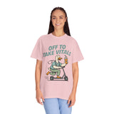 Funny Off To Take Vitals Comfort Colors Shirt, Duck Healthcare Worker Tee, Medical Humor Graphic T Shirt, Clinic Staff Gift