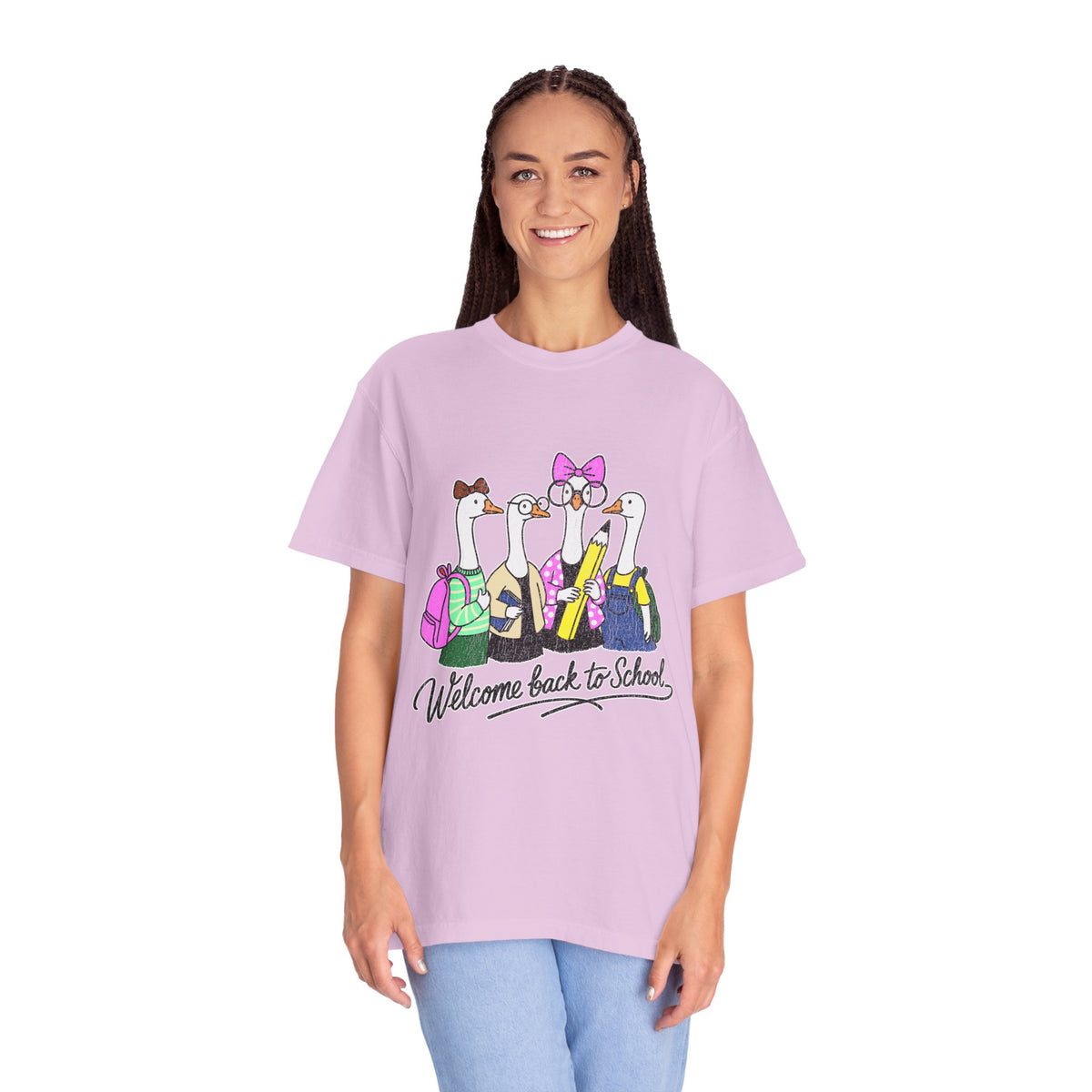 Welcome Back to School Goose T-Shirt, Funny Teacher Graphic Tee, Cute Student Shirt, First Day Classroom Outfit, Educator Gift Idea