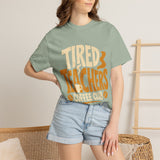 Teacher Coffee Shirt Comfort Colors Tee, Tired Teachers Coffee Club Graphic Shirt, Funny Teacher Appreciation Gift, Back To School Tee