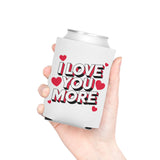 I Love You More Can Cooler, Romantic Drink Sleeve, Cute Valentine's Day Gift for Couples, Anniversary Gift for Girlfriend or Wife