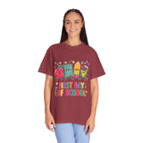 First Day of School T-Shirt, Colorful School Supplies Graphic Tee, Cute Teacher Outfit, Student Back to Class Gift, Classroom Shirt