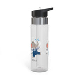 Personalized Elephant Kids Water Bottle, Cute Animal Bottle for Boys, Safari Birthday Gift, Toddler School Bottle, Baby Gift Idea